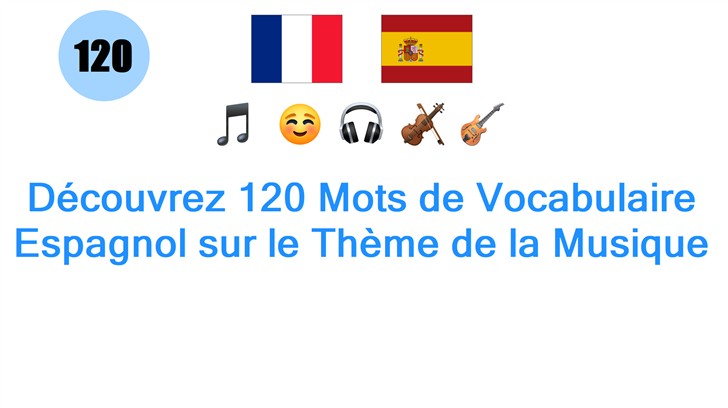 Découvrez 120 Mots de Vocabulaire Espagnol sur le Thème de la Musique